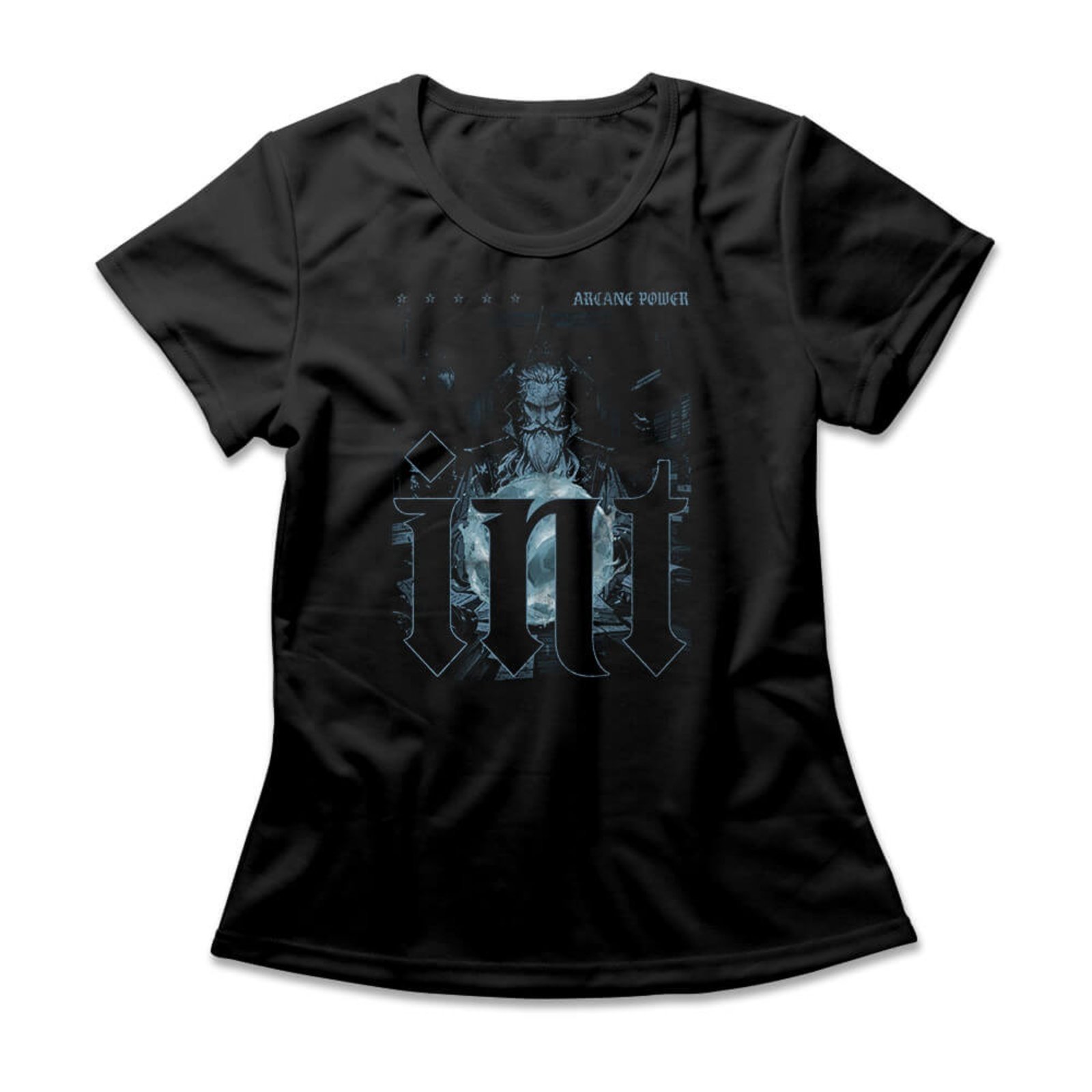 Camiseta Feminina Arcane Power – Preto – Casual – Studio Geek