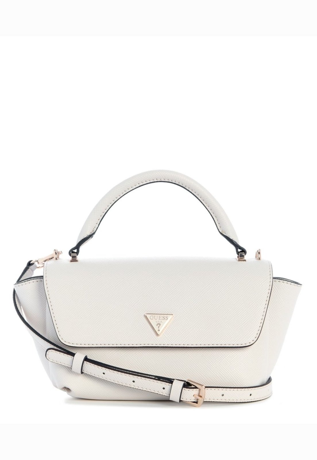 Bolsa Guess Gilda de Mão Flap Off White