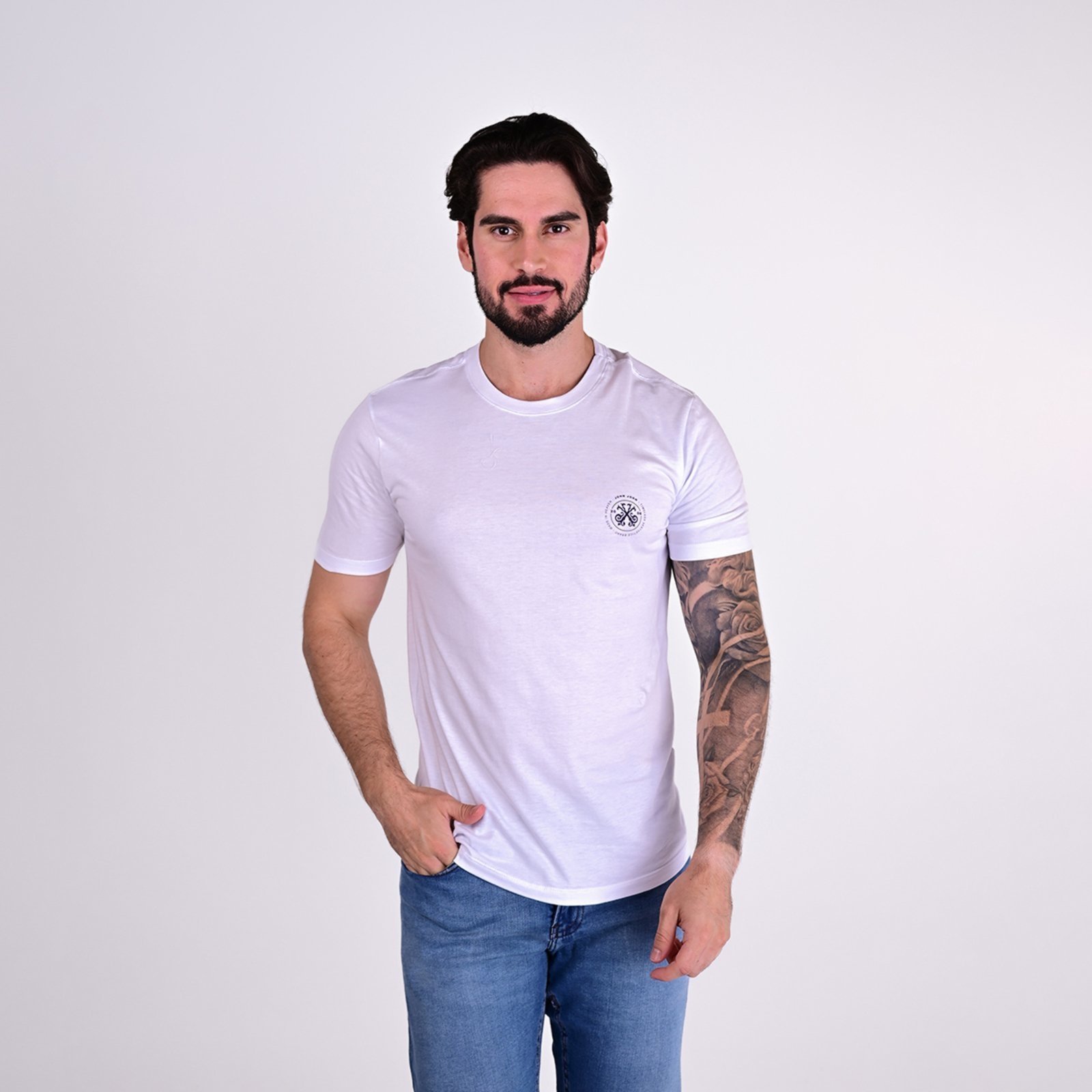 Camiseta Malha John John Regular Branco