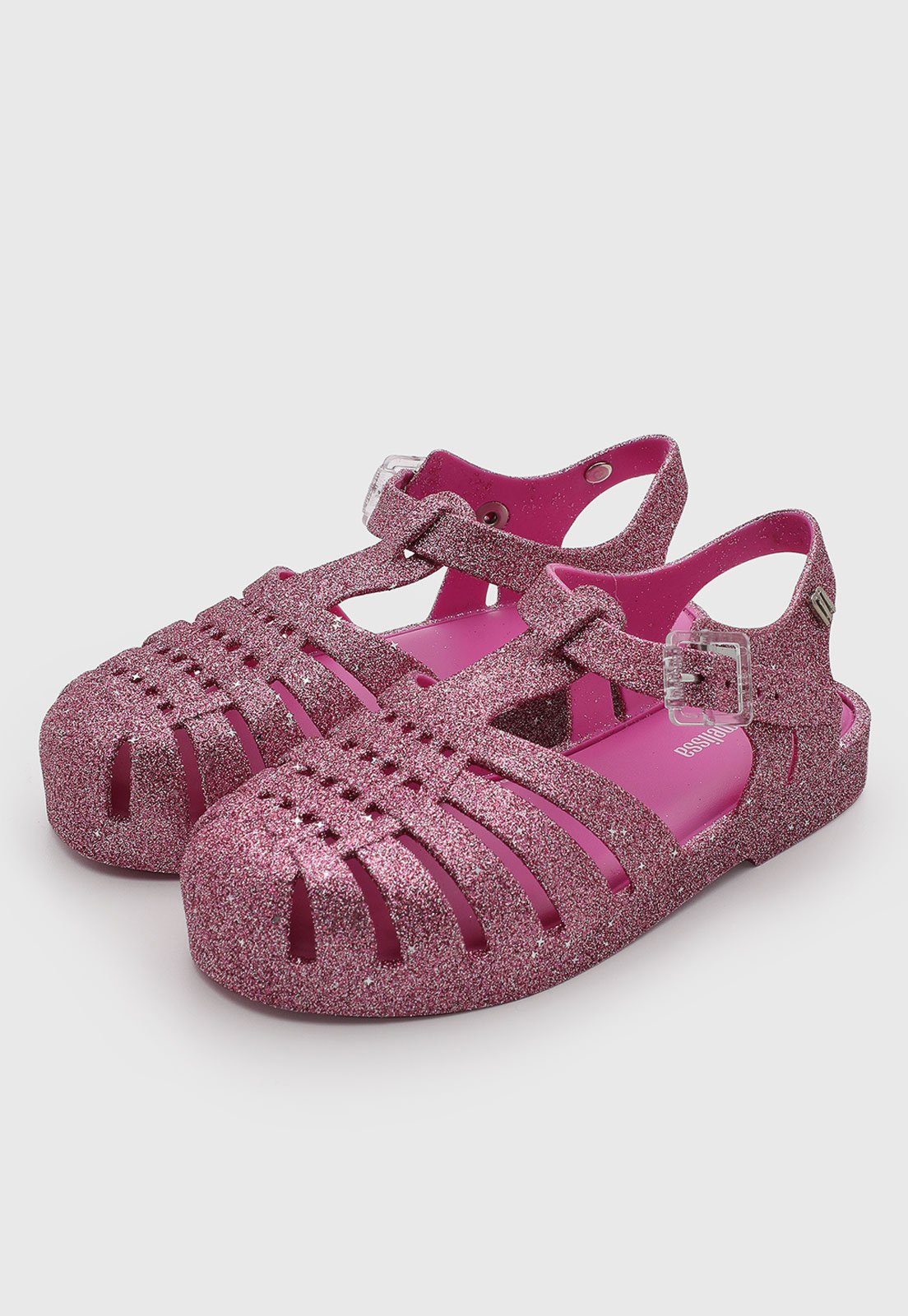 Infantil - Sandália Mini Melissa Possession Glitter Rosa