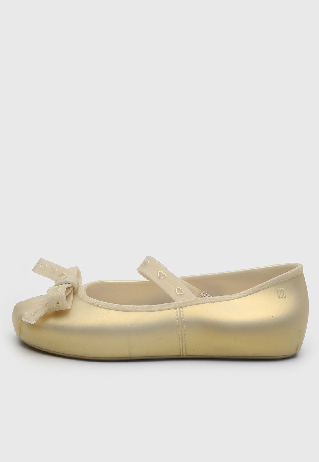 Vista 3 Infantil - Sapatilha Mini Melissa Sophie Crush Dourada Mini Melissa dourado