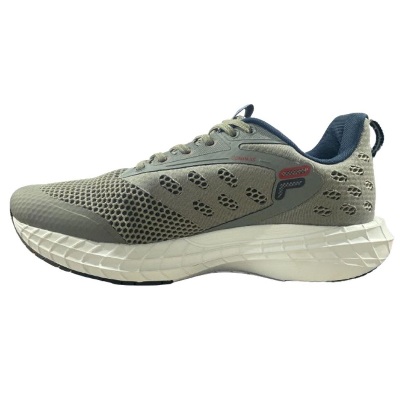 Vista 3 Tênis Fila Compass Masculino marinho/vermelho cinza Fila cinza