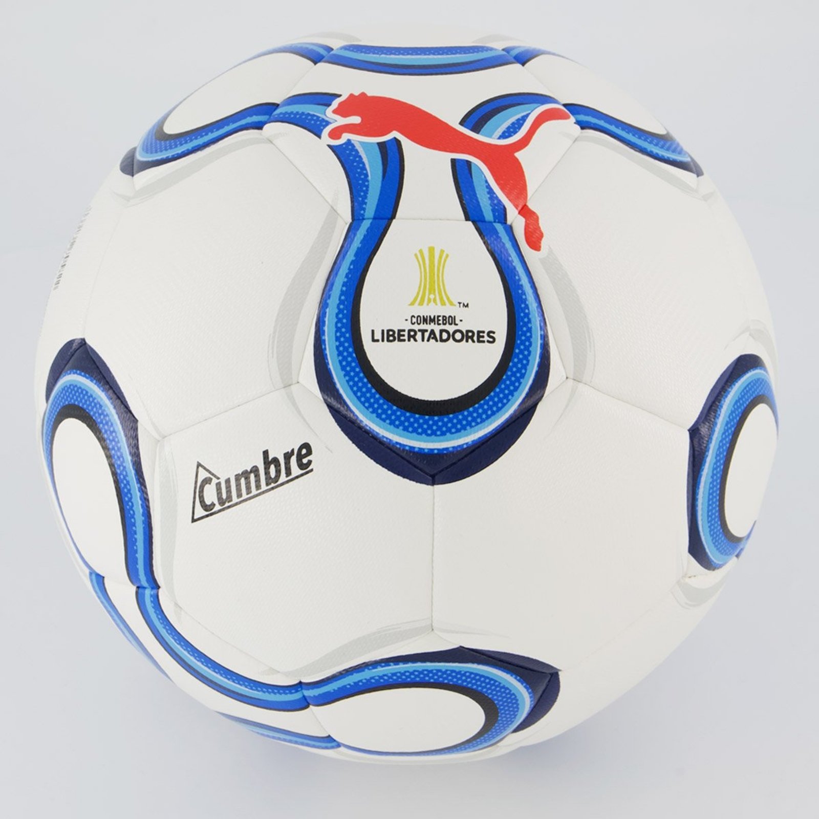 Bola Puma Cumbre Conmebol Libertadores 2026 HYB Campo Branca e Azul