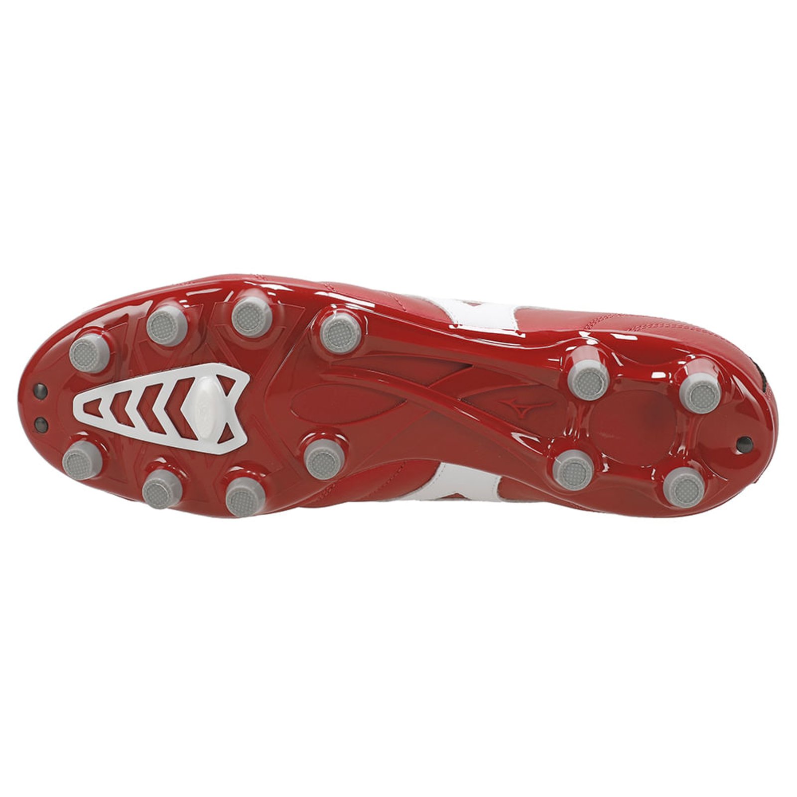 Vista 3 Chuteira de Campo Mizuno Morelia Classic MD Masculina vermelho Mizuno vermelho