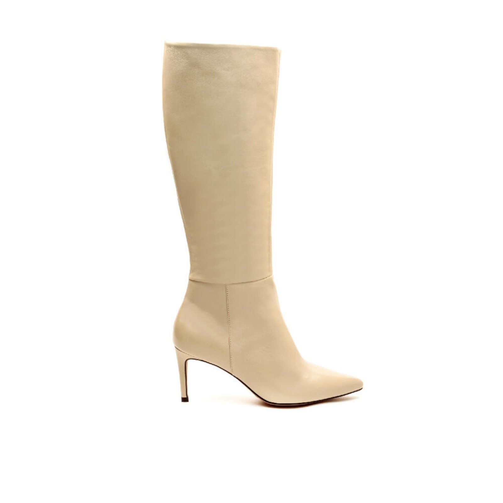 Bota Couro Off White Cano Longo Cecconello 1869015-19
