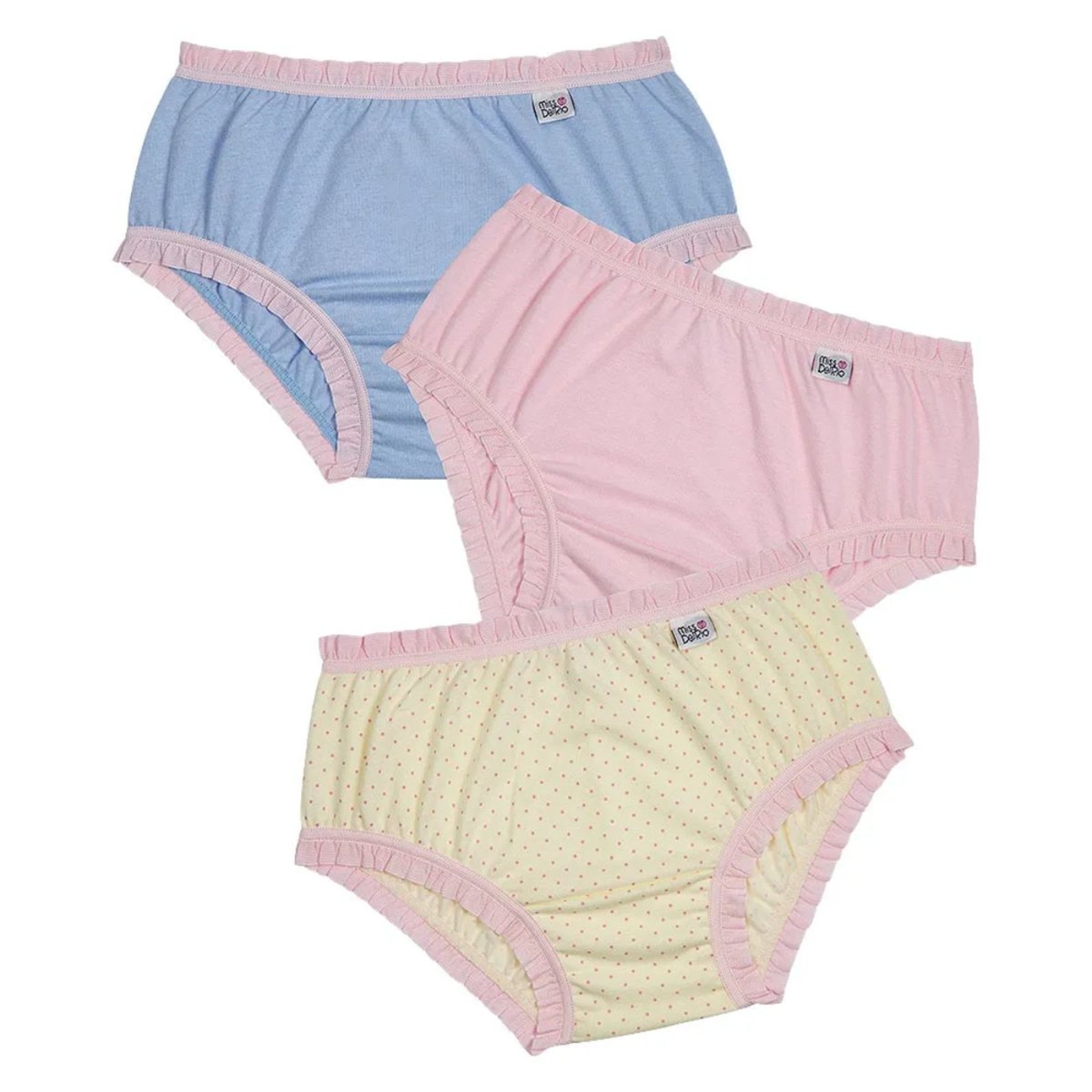 Kit Com 3 Calcinhas Menina Minha Primeira Calcinha DelRio