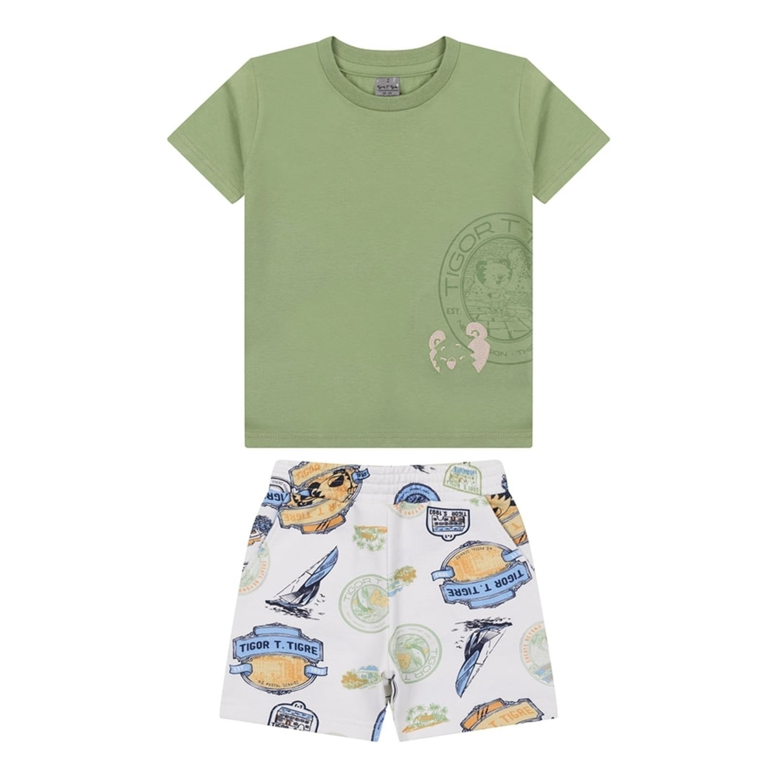 Infantil - Conjunto Curto Masculino Tigor T. Tigre