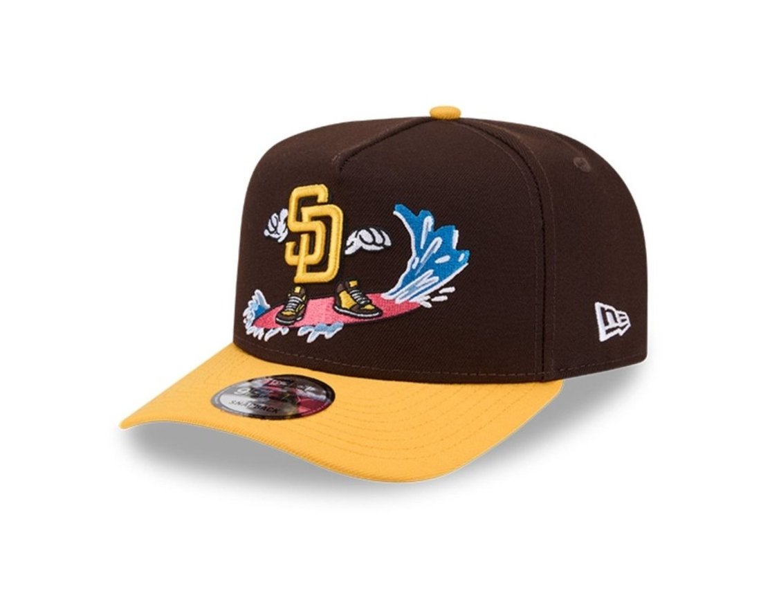 Bone New Era 9FIFTY A-Frame San Diego Padres Marrom