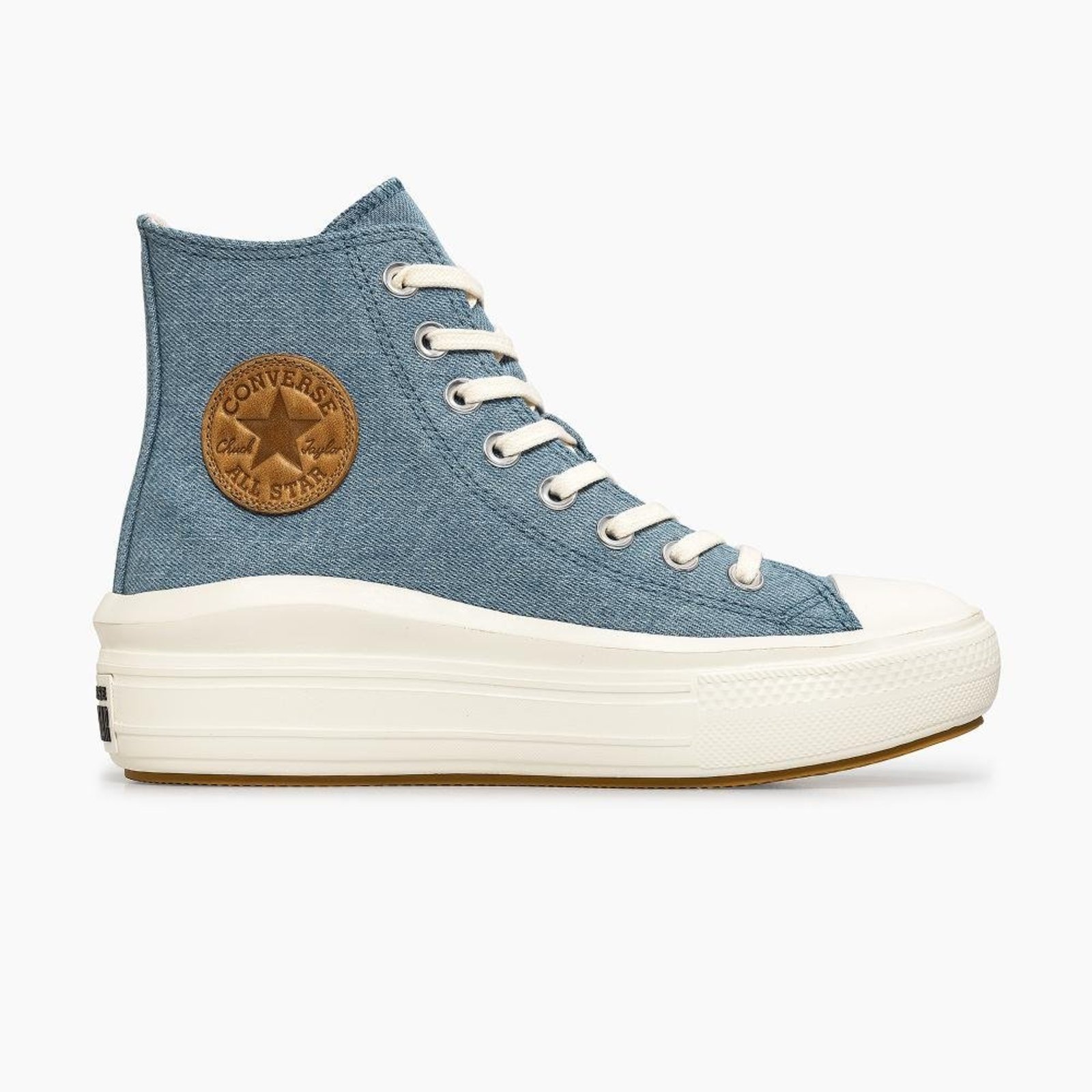 Tênis Chuck Taylor All Star Move Denim Cano Alto Azul
