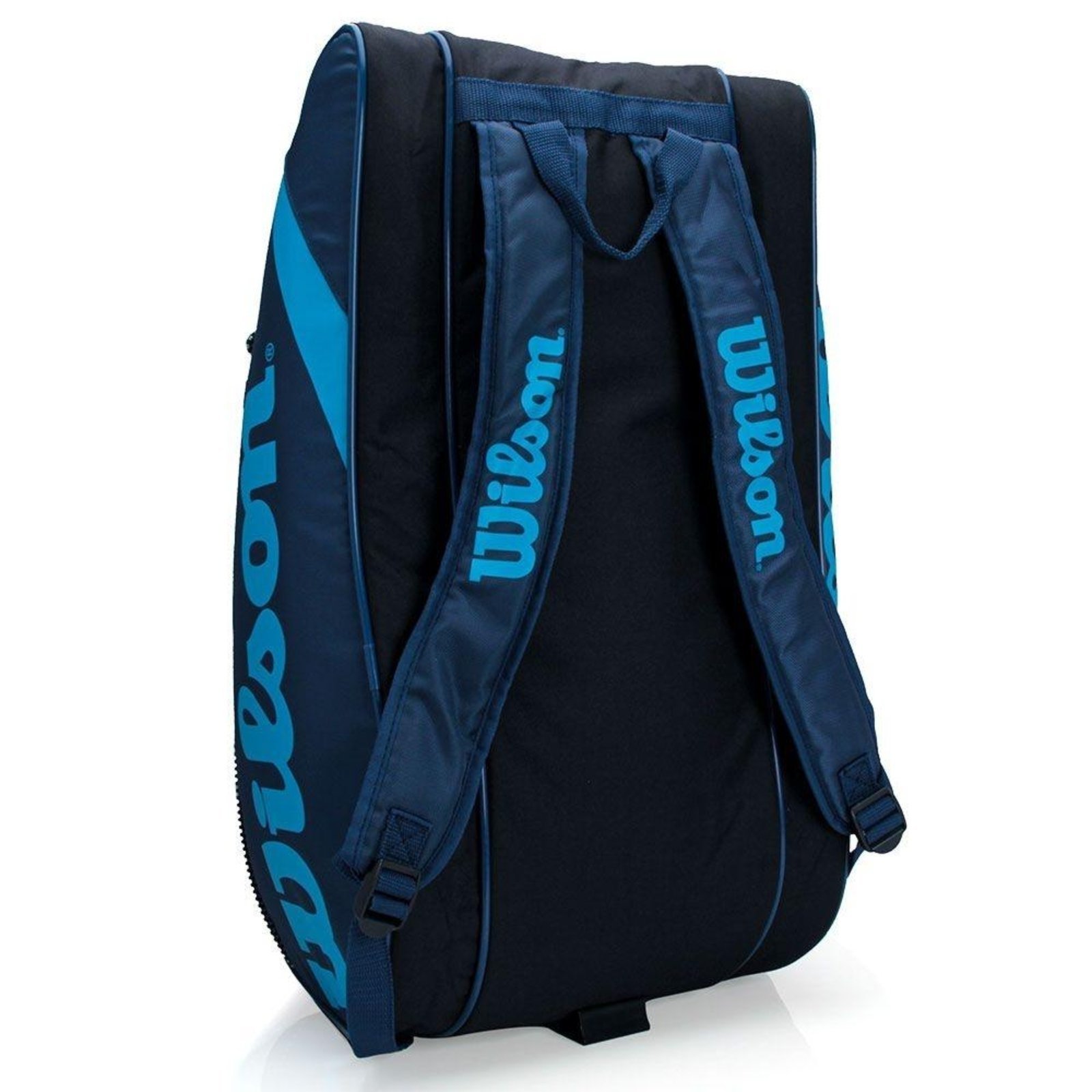 Vista 3 Raqueteira de Padel/Beach Tennis Wilson Rak Pak Azul Marinho preto azul Wilson preto azul