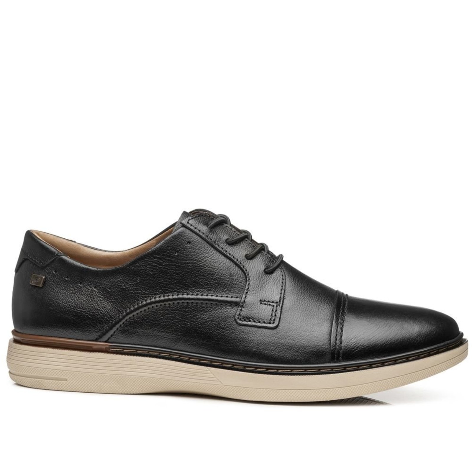 Sapato Casual Pegada Masculino em Couro Preto 127601-01 Sapato Casual Pegada Masculino em Couro Preto 127601-01 41