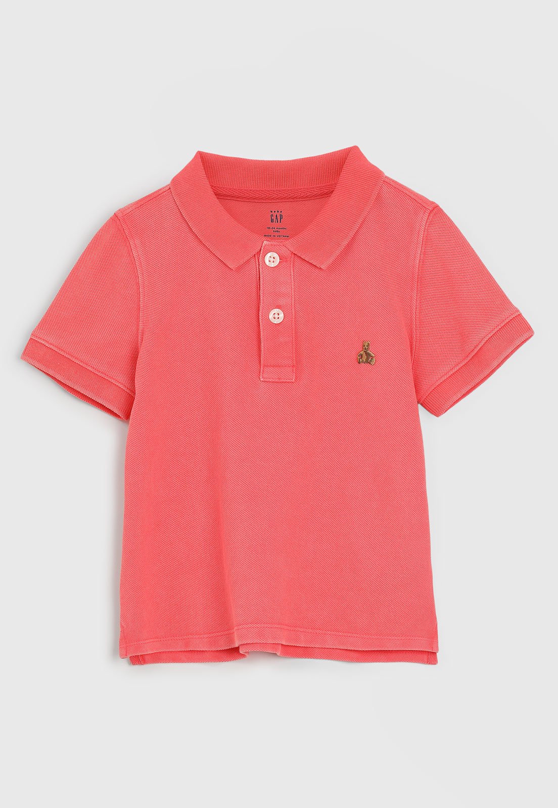 Camisa Polo GAP Logo Coral