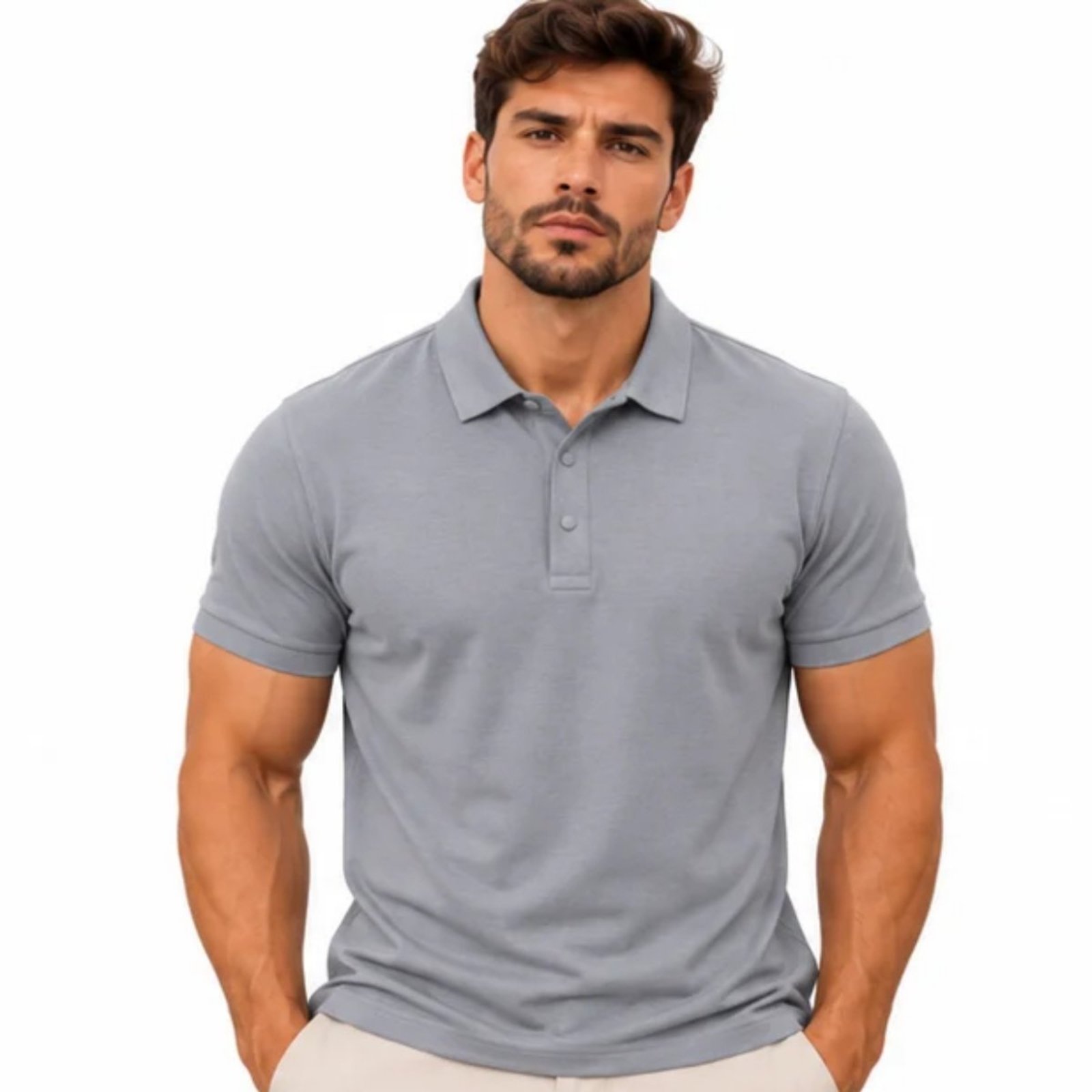 Polo Masculina Poliamida Casual Esportiva Confortável Premium