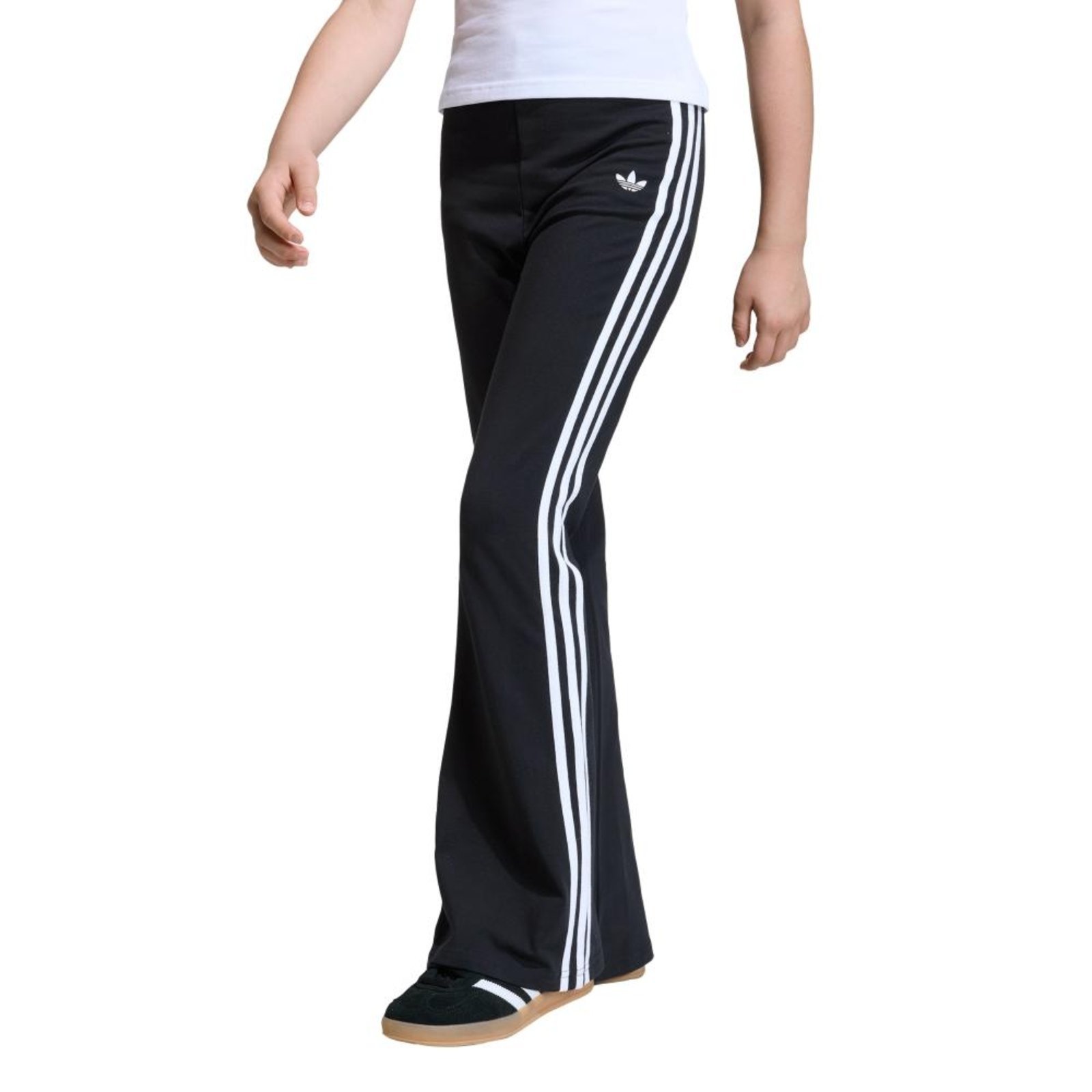 Infantil - CALÇA LEGGING FLARE TRÊS LISTRAS adidas Originals Preto