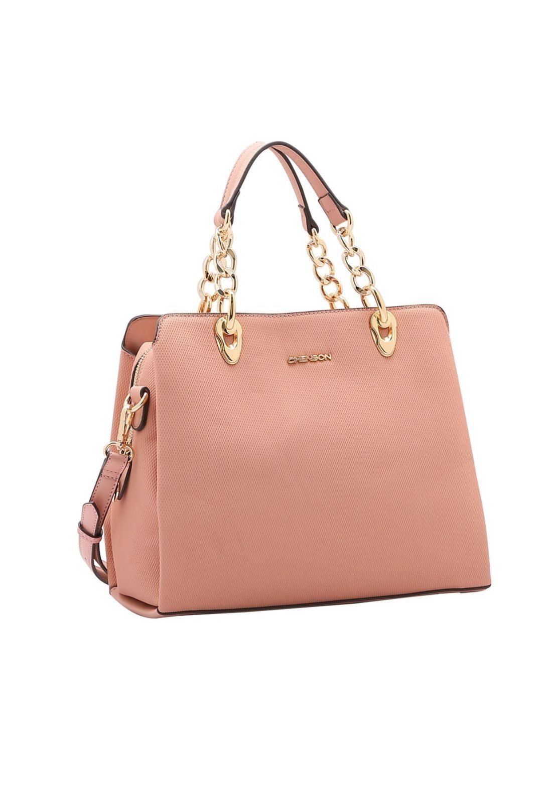 Bolsa Feminina Chenson Correntes Rosa 3484743
