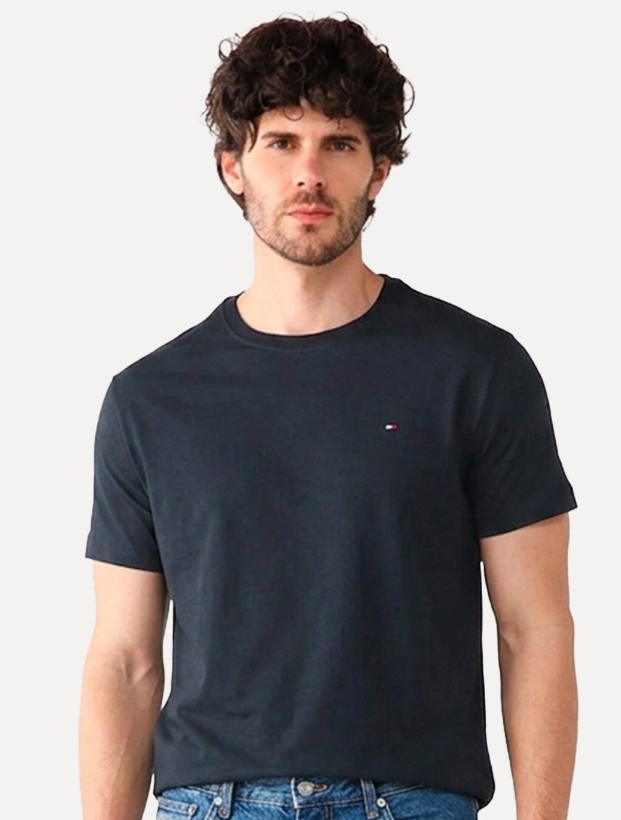 Camiseta Tommy Hilfiger Essential Cotton Tee Azul Marinho
