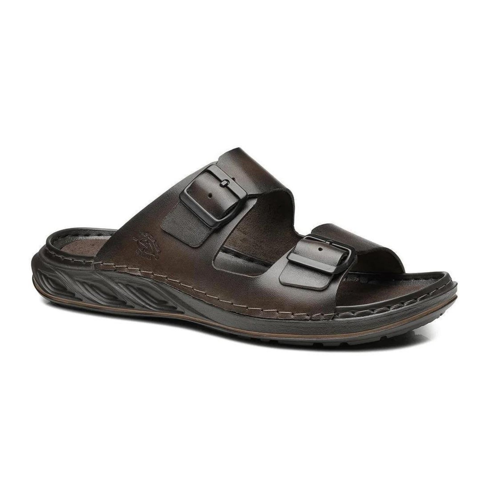 Chinelo Fivelas Pegada Folie Masculino Marrom