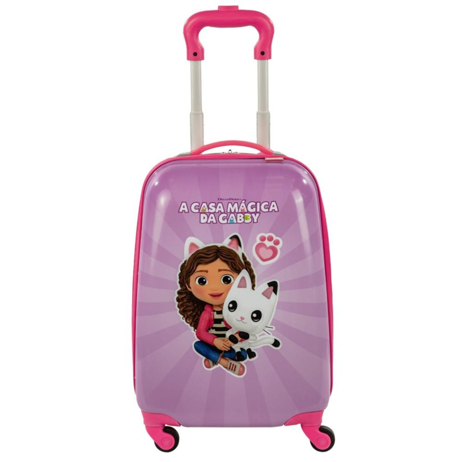 Infantil – Mala de Viagem Pequena com Rodas 360° Gabby – Colorido Multicolorido