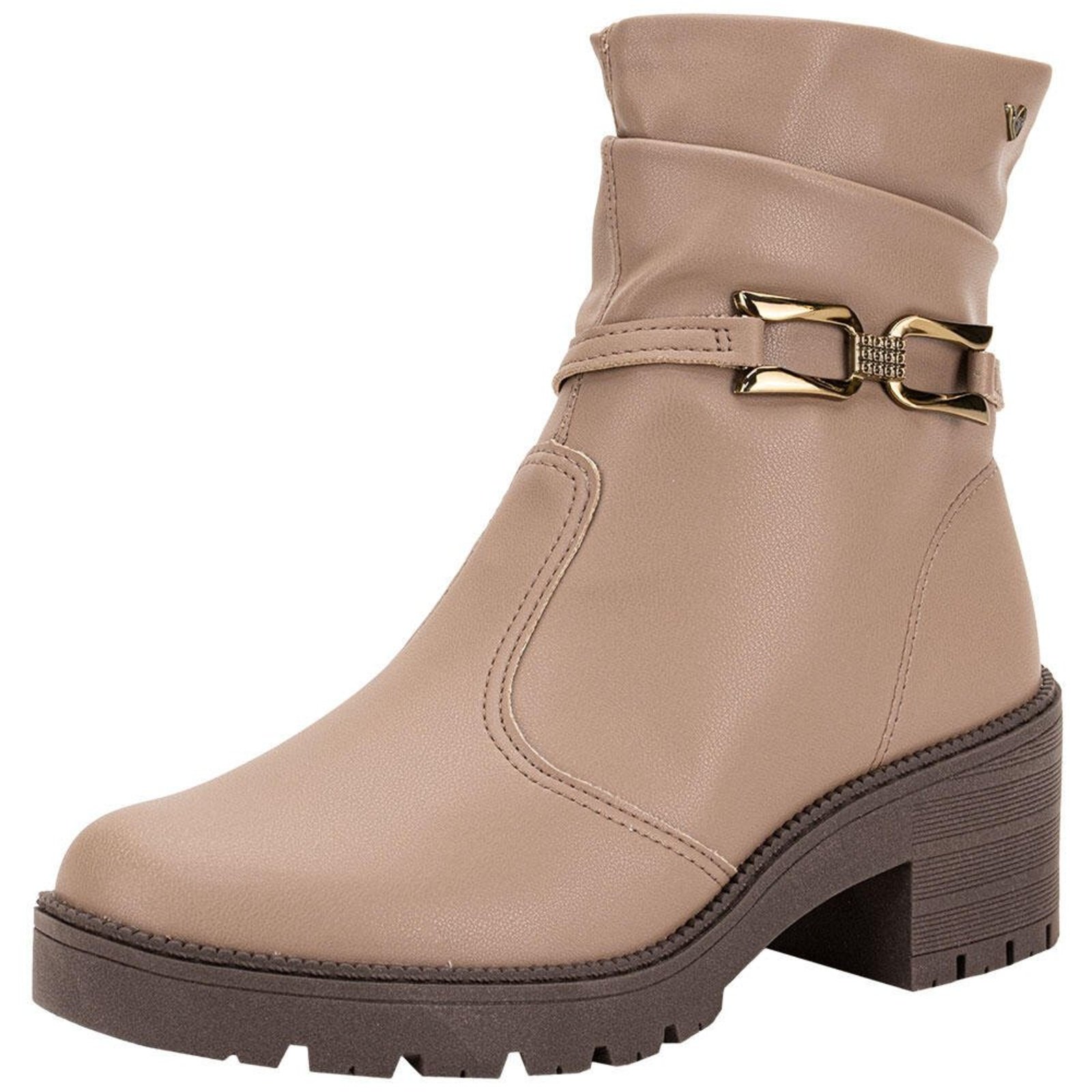 Bota Feminina Cano Baixo Mississipi J0772 0640772 Cinza