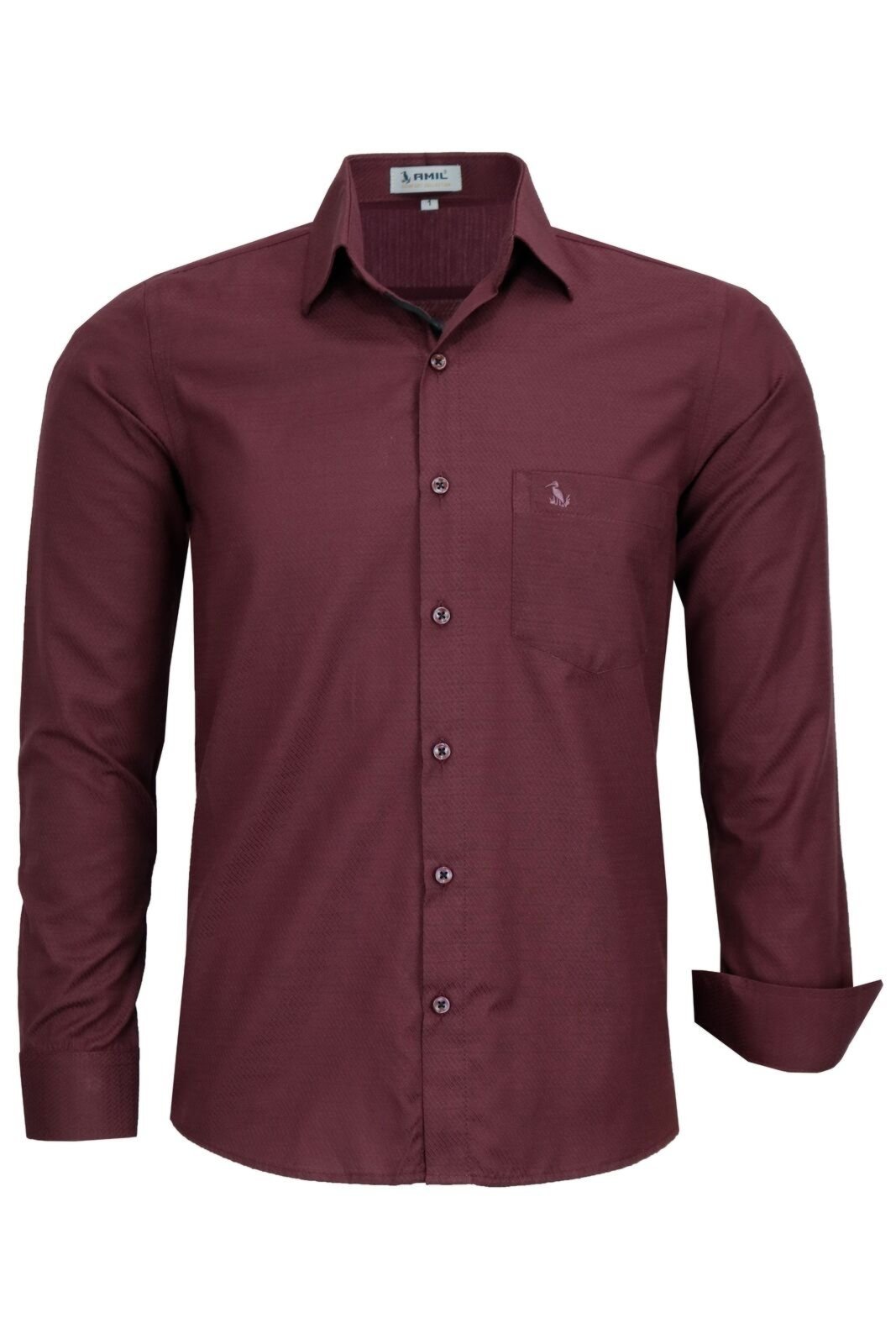 Camisa Social Amil Comfort Manga Longa Fácil De Passar 1862