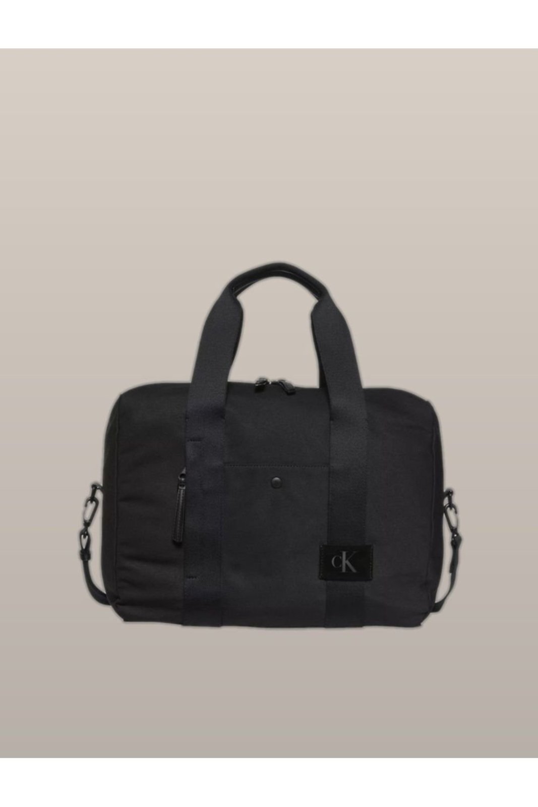 Mala Calvin Klein Jeans Canvas Grande - Preto