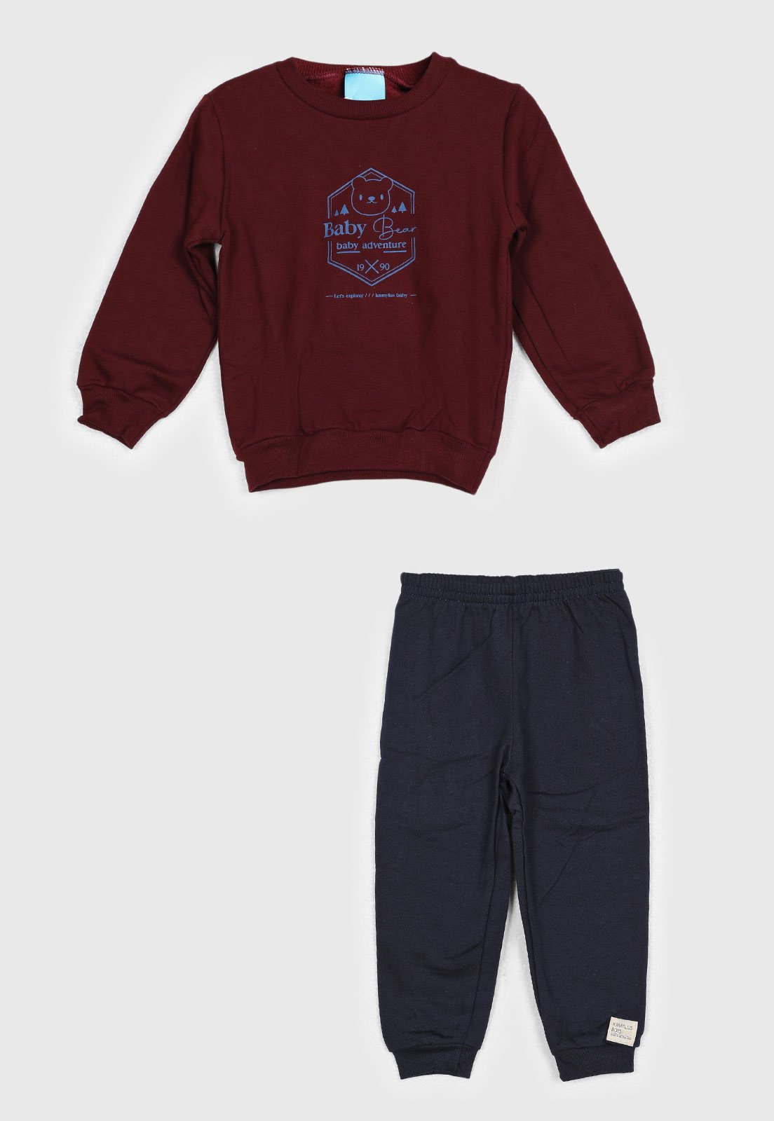 Conjunto Kamylus Blusa e Calça Bordô