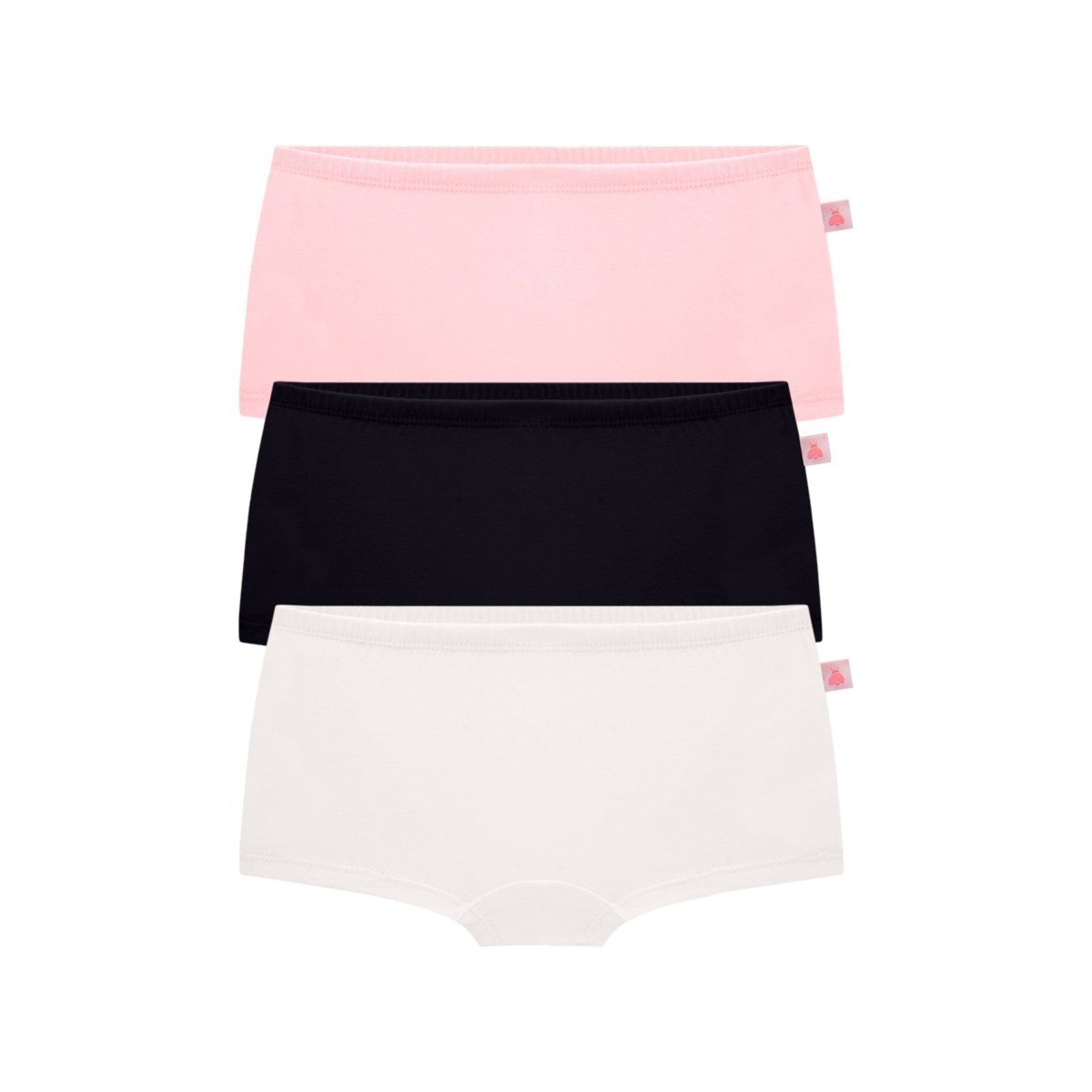 Kit Calcinha Boxer Menina