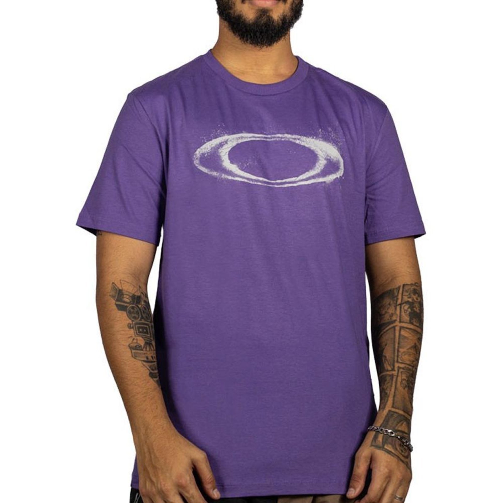 Camiseta Oakley Ellipse Dusty SM26 Masculina Fluorite Purple