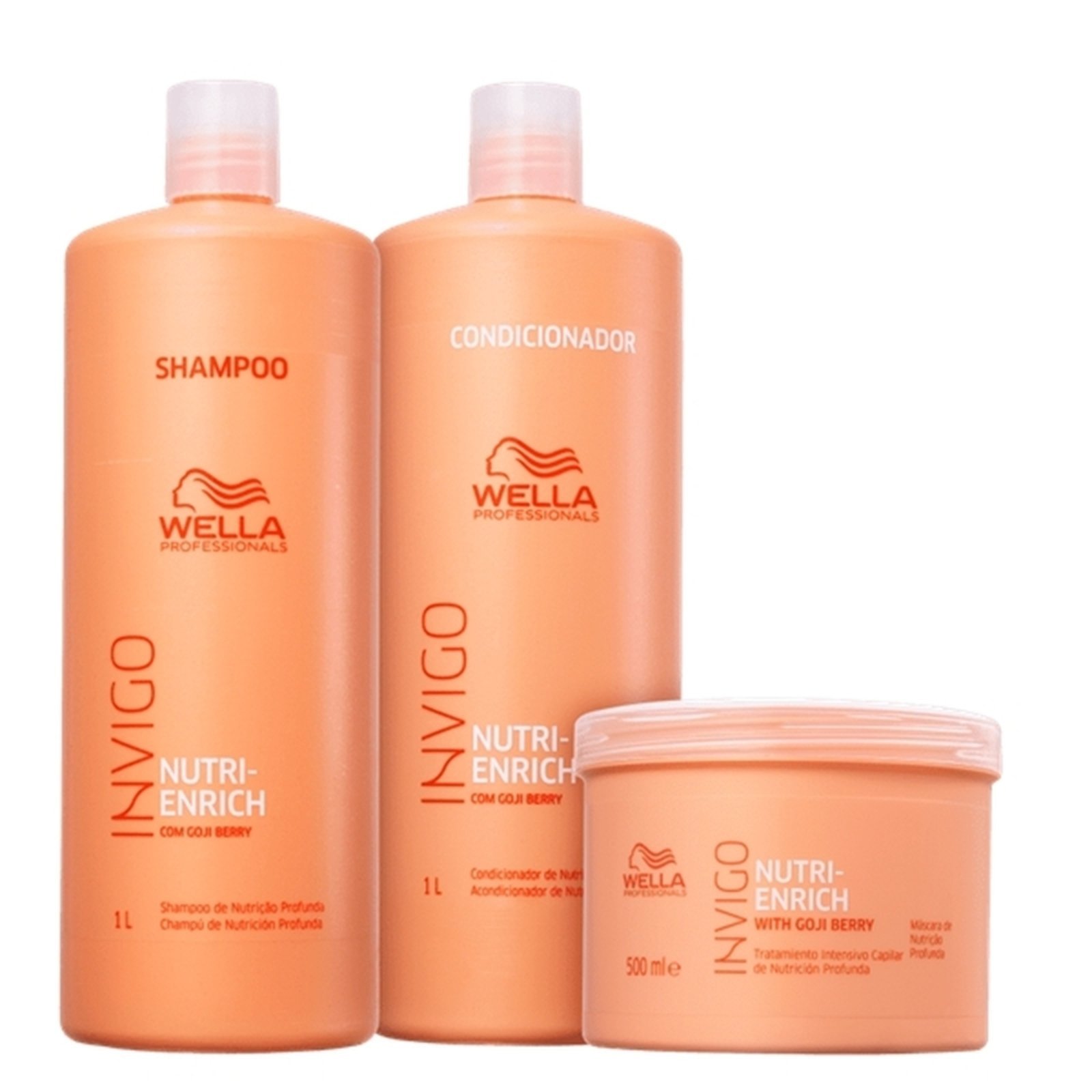 Kit Wella Professionals Invigo Nutri-Enrich Shampoo Condicionador e Máscara (3 produtos) Kit Wella Professionals Invigo Nutri-Enrich Shampoo Condicionador e Máscara (3 produtos)