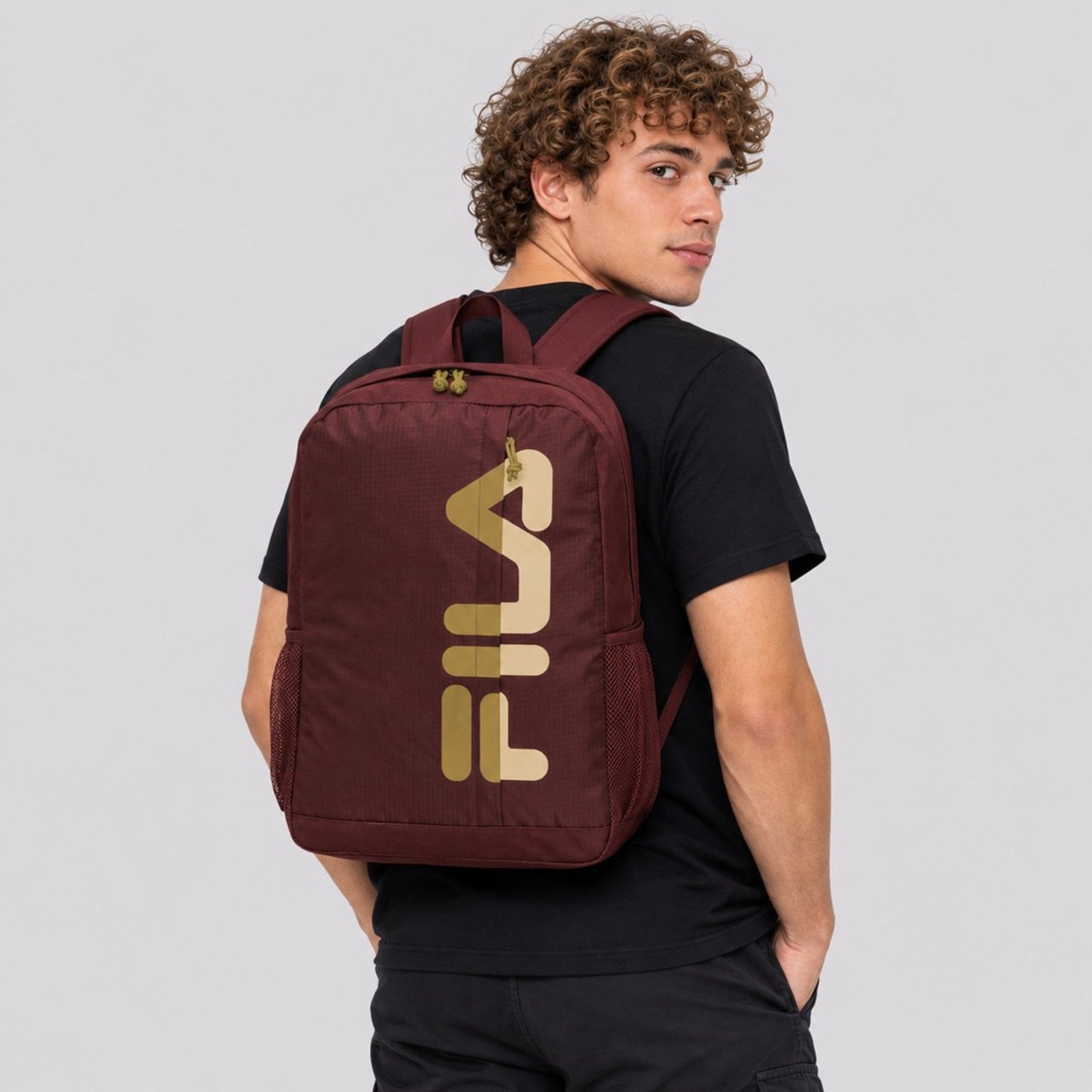 Mochila Fila Cut Logo Letter Bordô