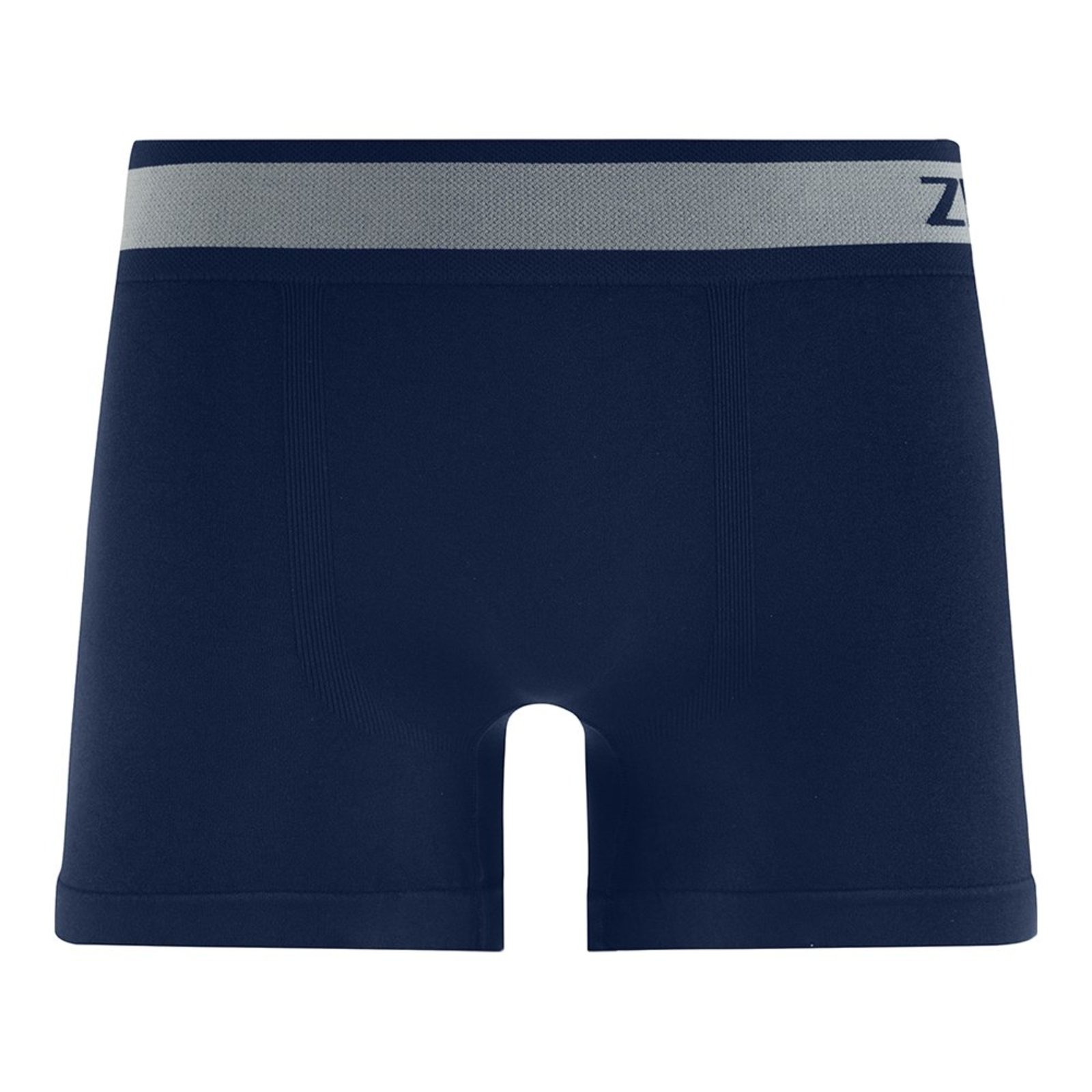 Cueca Boxer sem Costura Lisa Azul