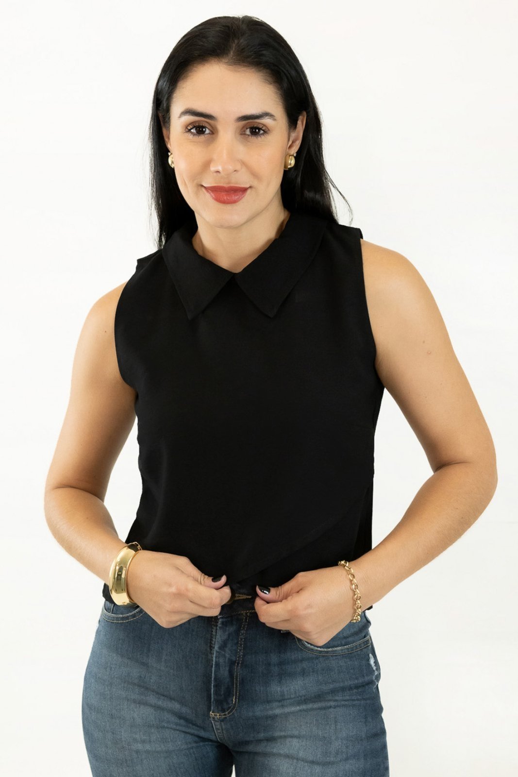 Blusa Viscose Feminina Alfaiataria Cores Variadas Anticorpus