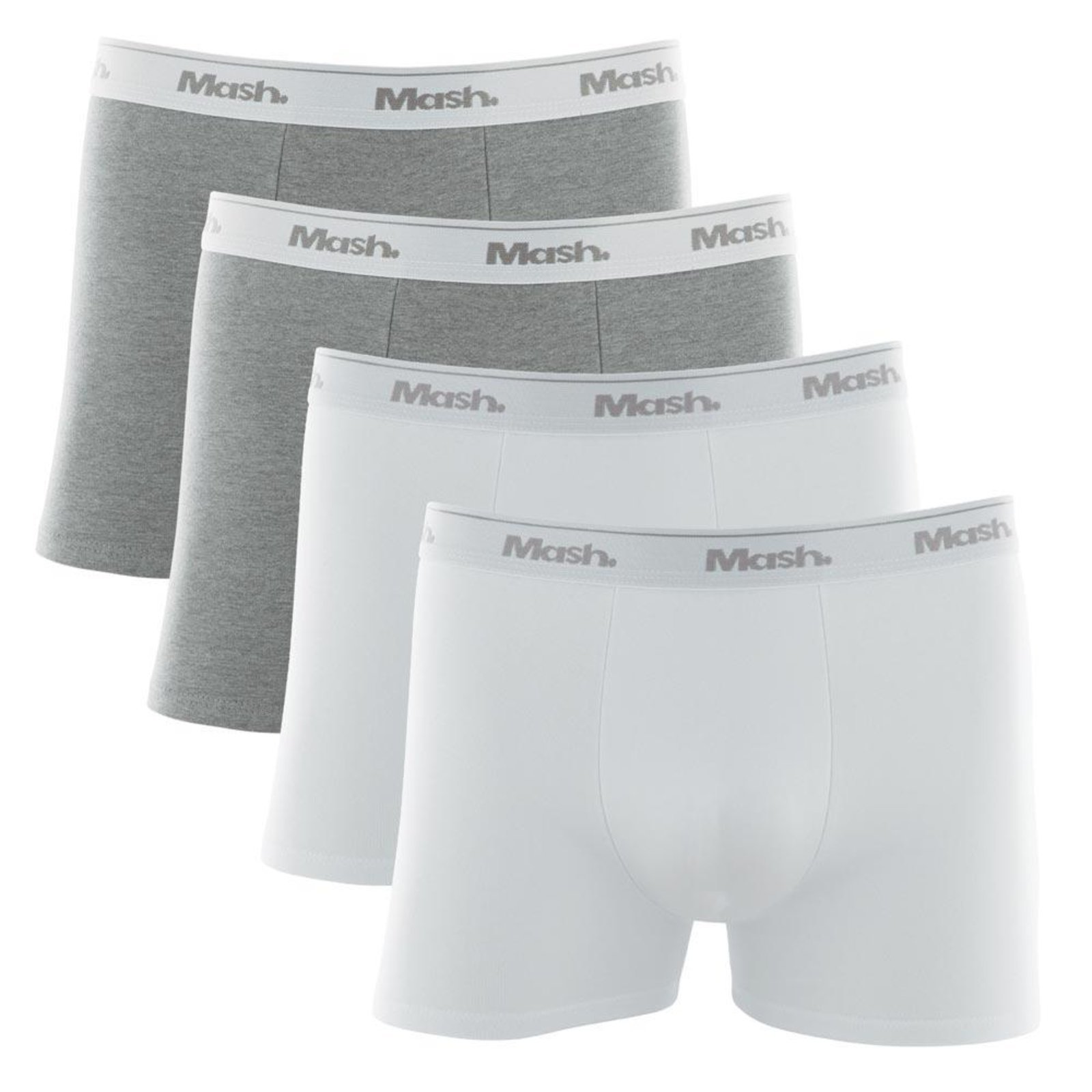 Kit Cueca Boxer Mash 4 Peças Masculina Algodão Elástico Azul marinho P