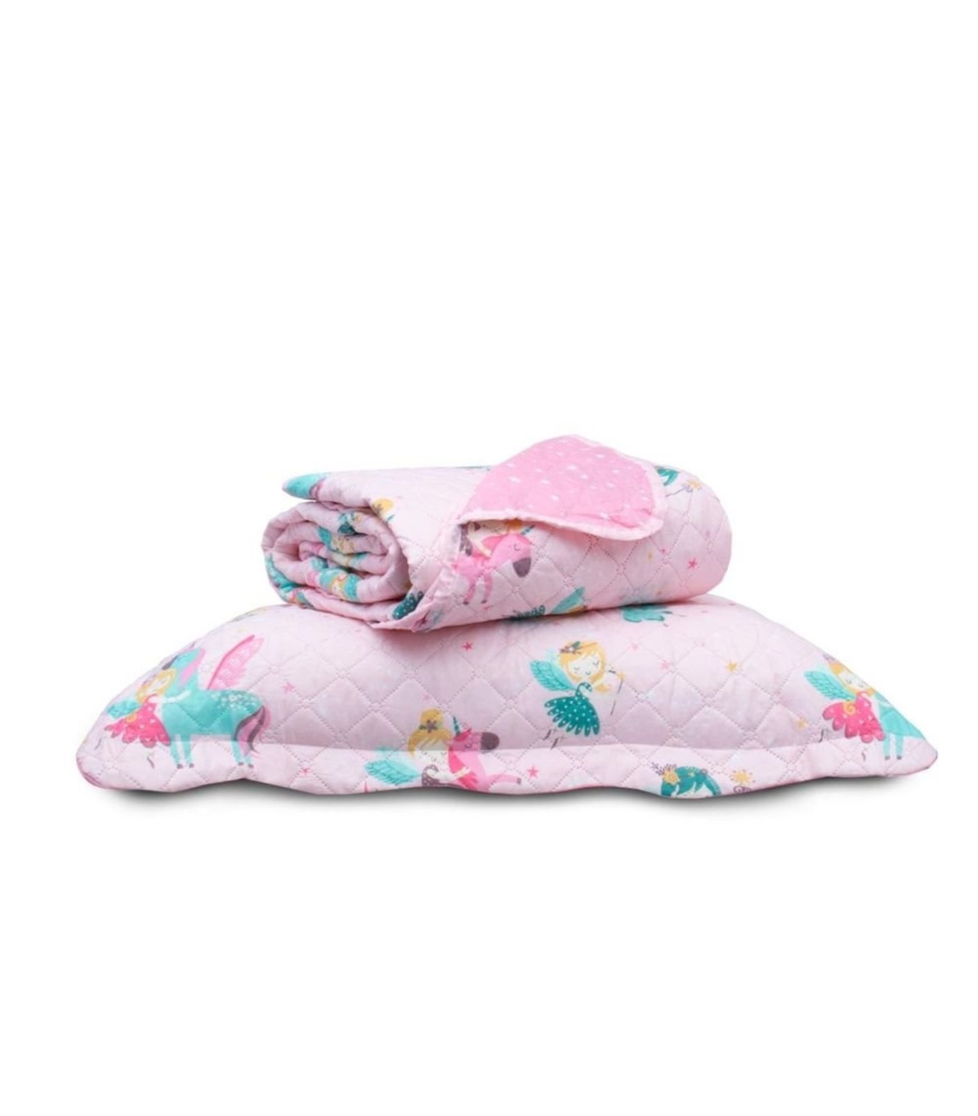 Kit Cobre Leito Casual Solteiro Appel Rosa