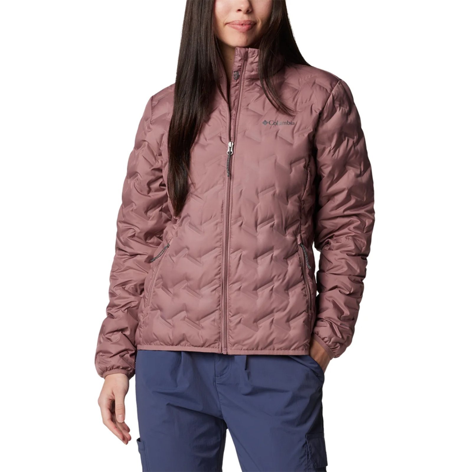 Jaqueta Columbia Delta Ridge II Down Rosa Feminino