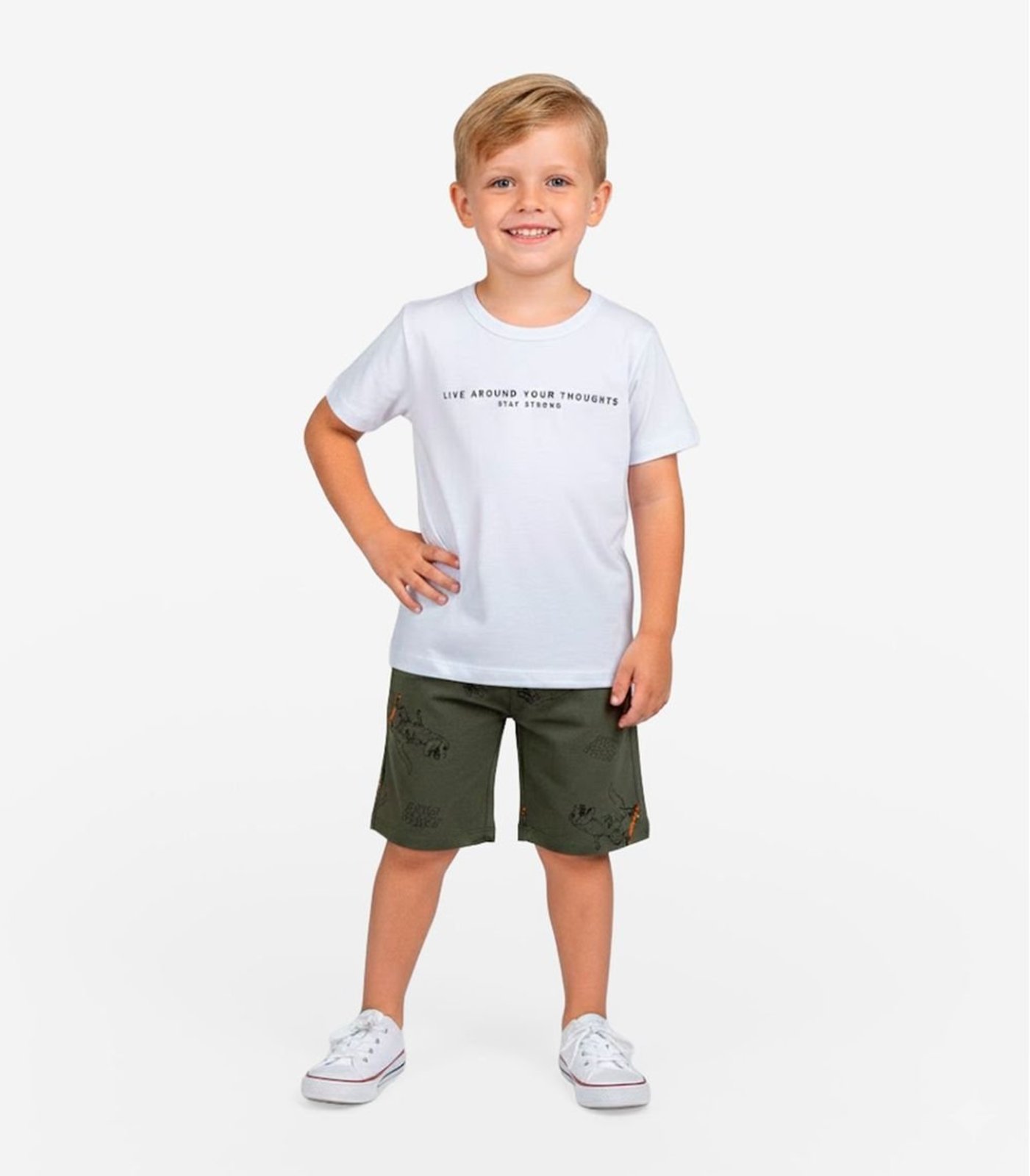 Infantil - Conjunto Camiseta e Bermuda Select Verde
