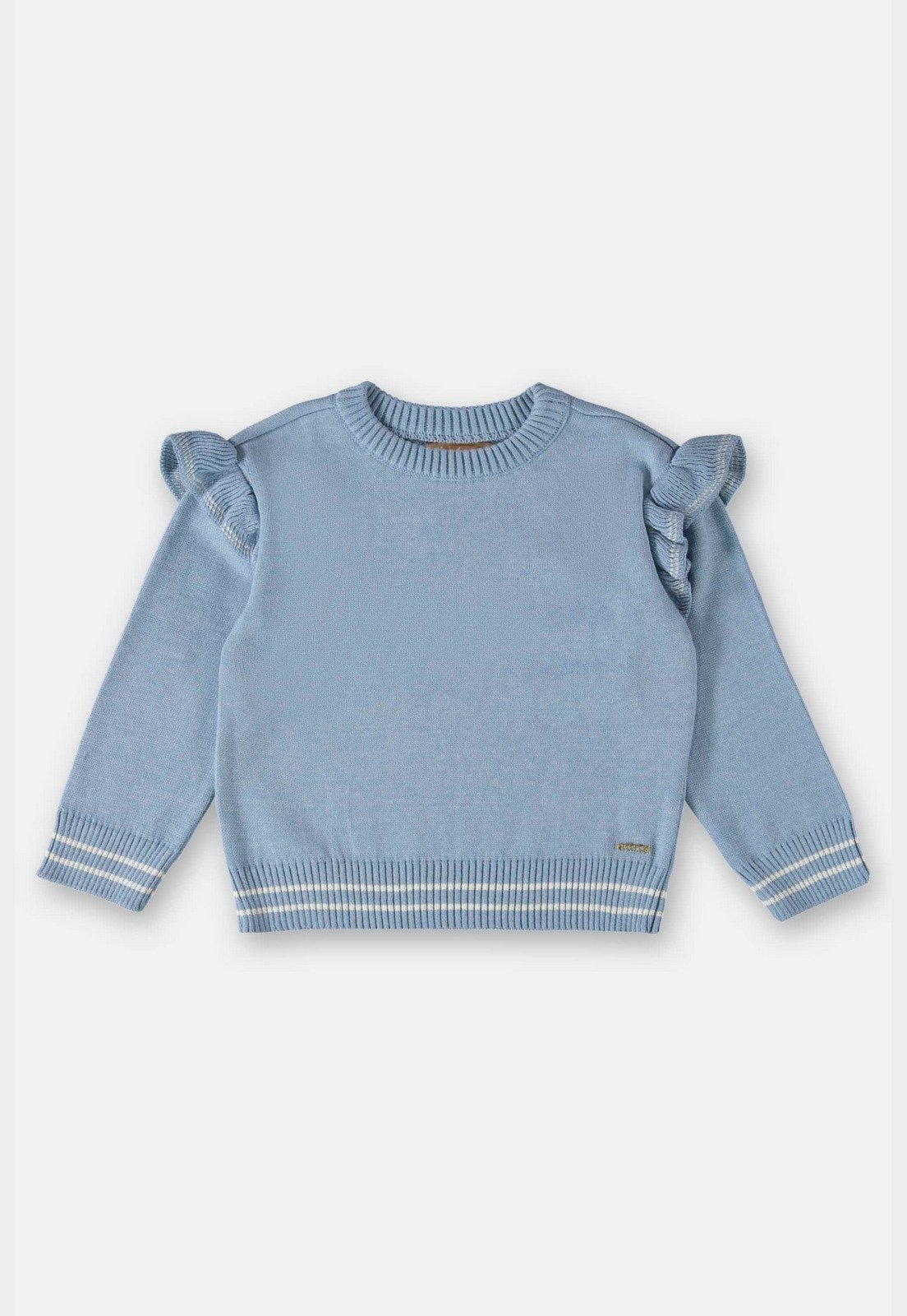 Infantil – Blusão em Tricô Menina Up Baby Azul