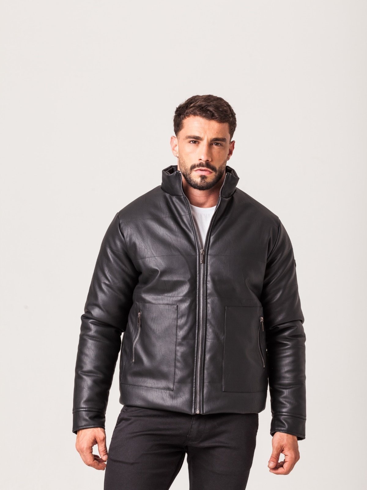 Jaqueta Bomber Masculina Preta Zune PRETO