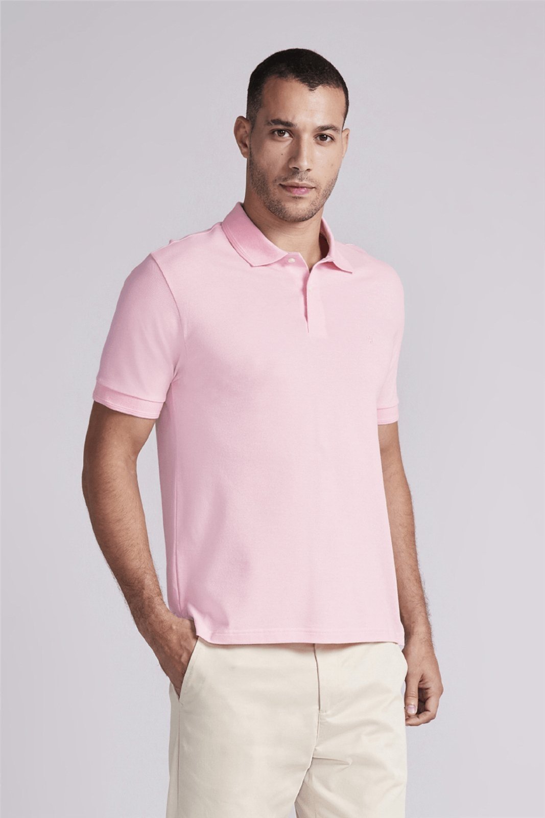HIGHSTIL Polo Manga Curta Comfort Piquet - Rosa