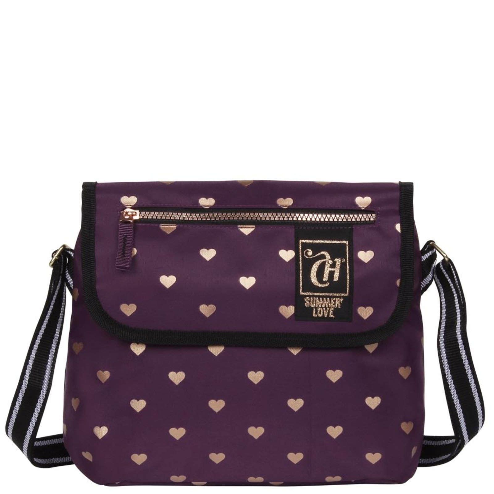 Infantil – Bolsa Capricho Whises Corações Roxo