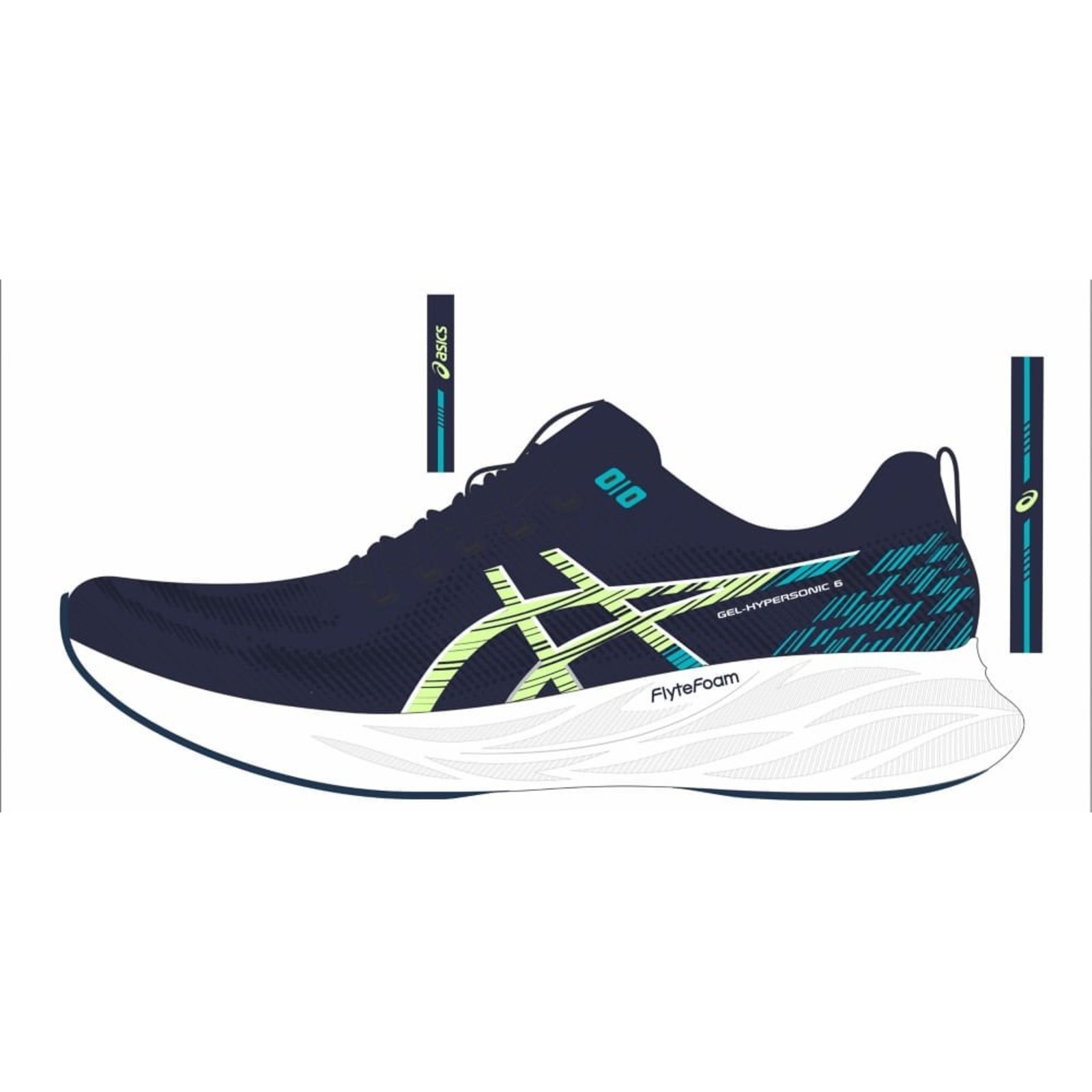 Tênis Gel Hypersonic 6 - Azul/Branco