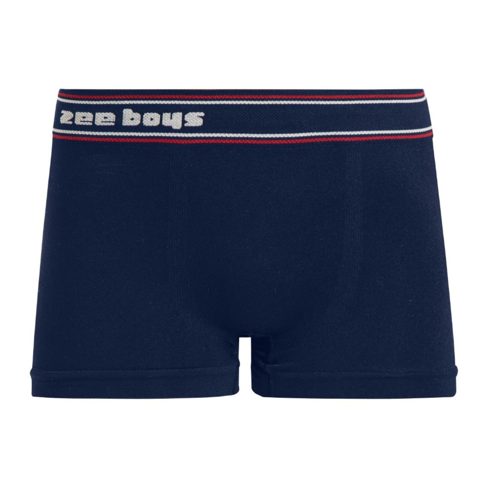 Cueca Boxer com Detalhe de Listras no Cós sem Costura Navy