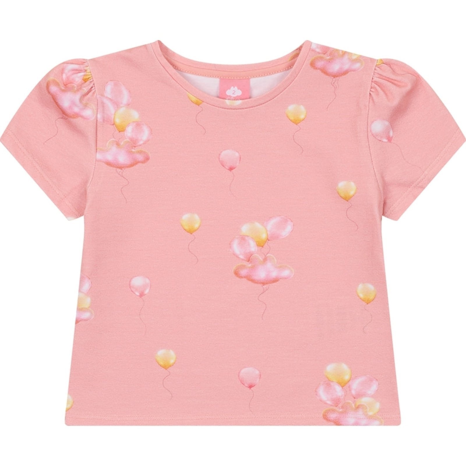 Infantil - Blusa Manga Curta Estampada Feminina Lilica Ripilica