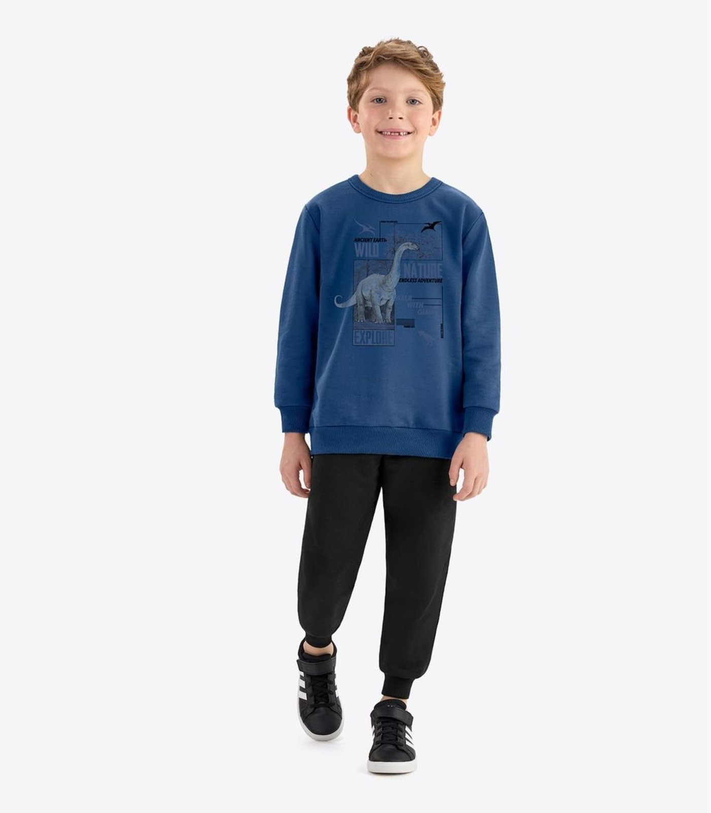 Infantil - Kit Conjunto Blusão Com Calça Rovi Azul
