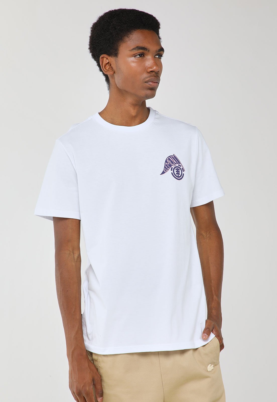 Camiseta Masculina Element Tomcat Branca