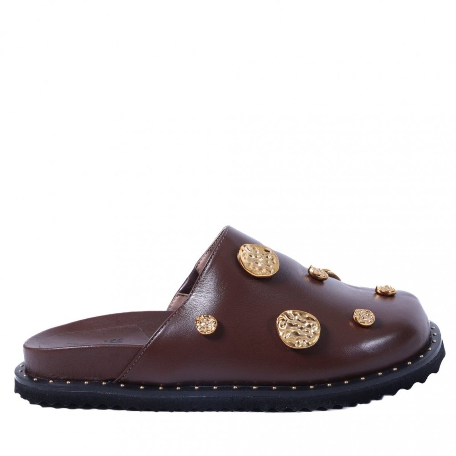 Mule Feminino Zariff com Detalhes em Metal 2106-6686 Zariff Marrom