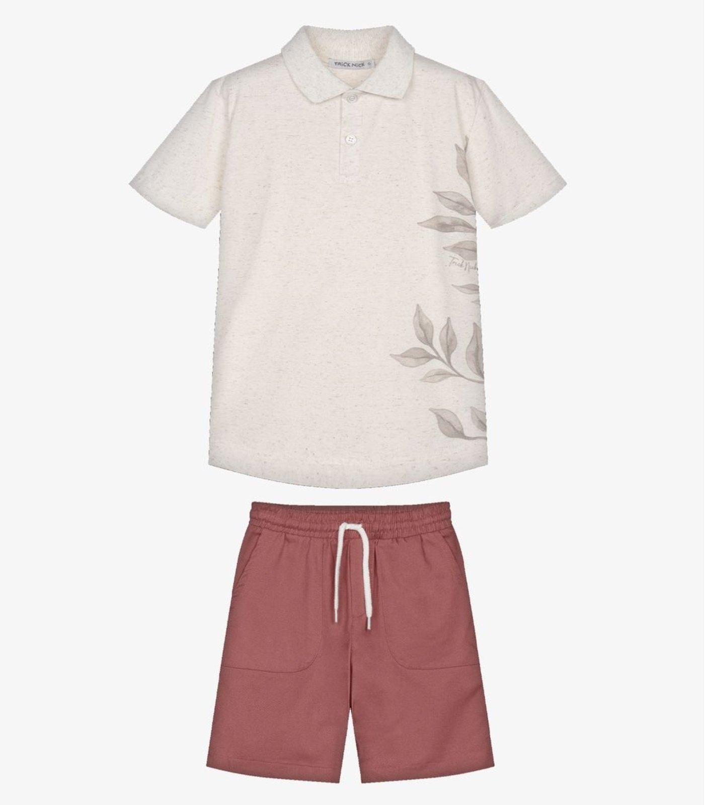 Infantil - Conjunto Polo Com Bermuda Trick Nick Laranja