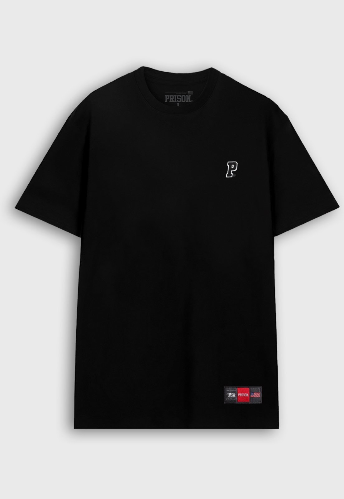 Camiseta Minimalista Prison Logo Preta