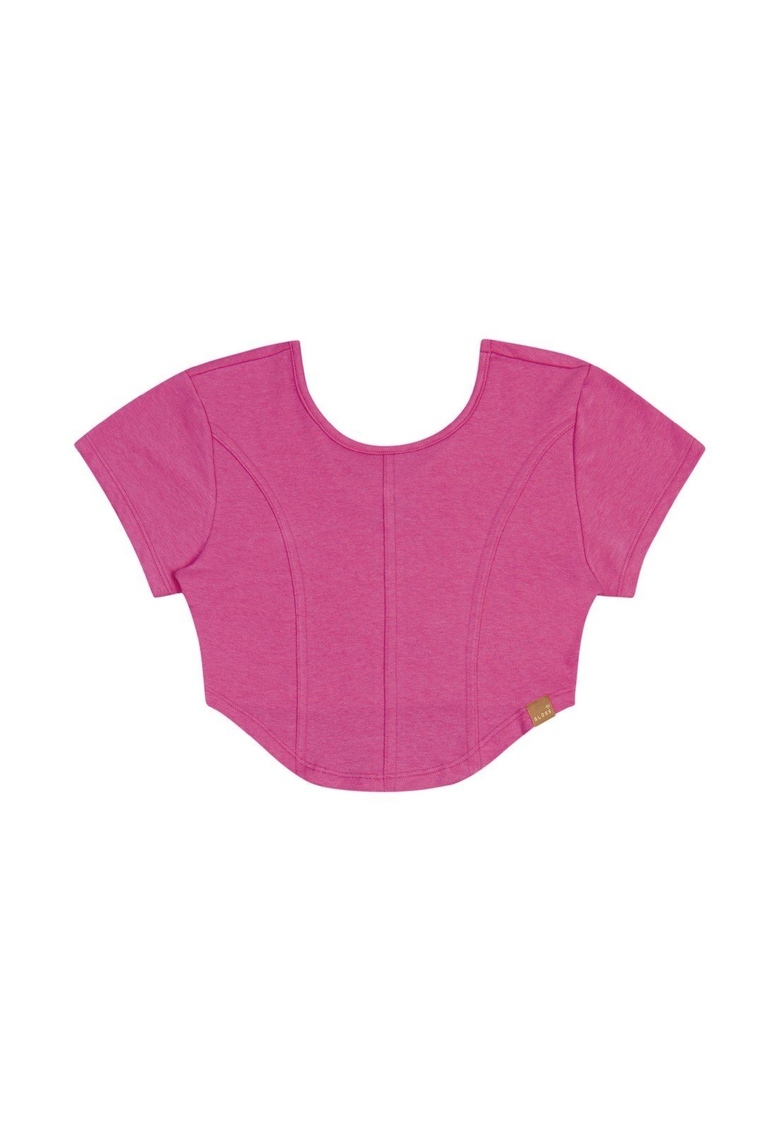 Infantil - Blusa Corset Básica em Molecotton Juvenil Gloss Rosa