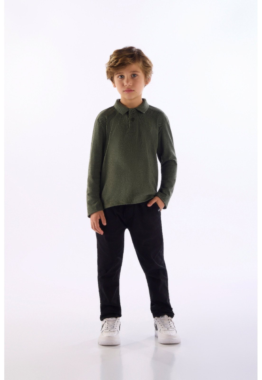 Infantil - Camisa Polo em Piquet Quimby Verde